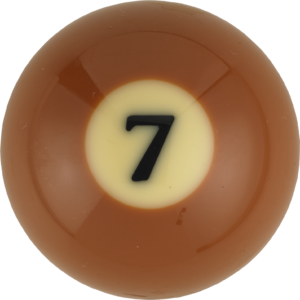 RBSAPTV_07 Super Aramith Pro TV Replacement Ball – #7 | Golden Break Billiards